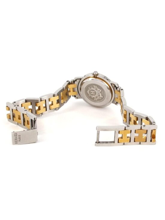 Hermes Clipper Quartz Watch White